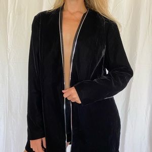 T Tahari Black Velvet Suit Jacket